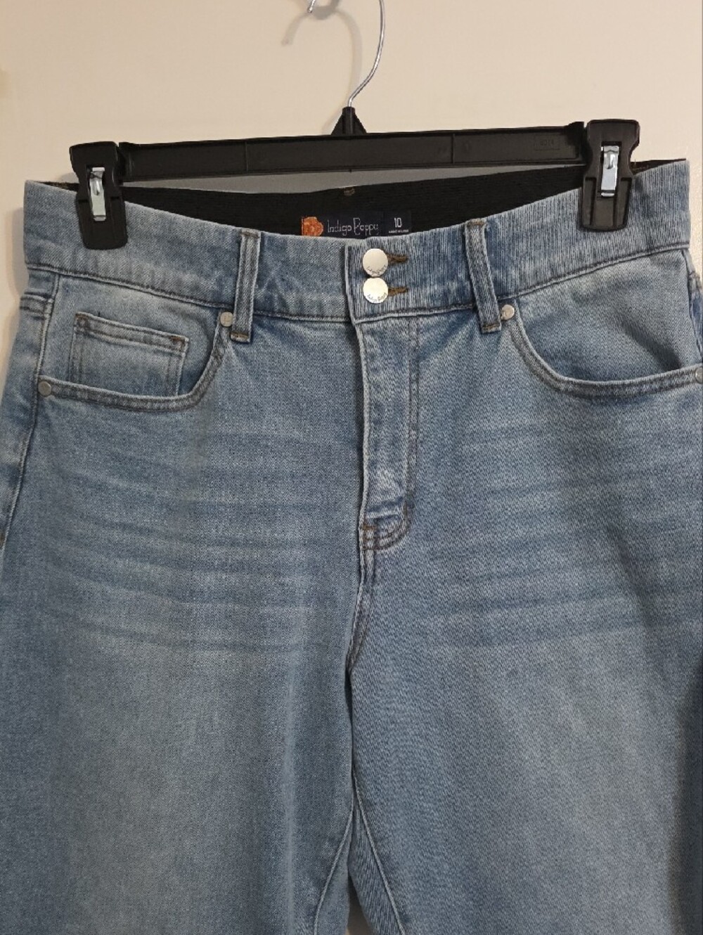 Indigo Poppy Light Wash Barrell Jeans Sz 10 - Picture 4 of 8
